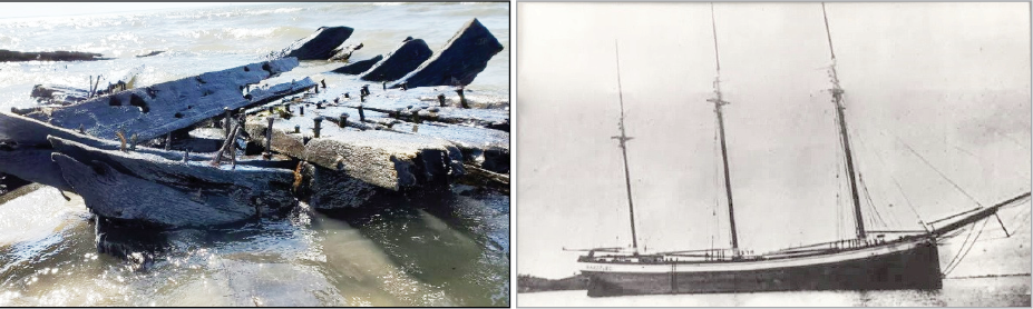 Long lost shipwreck washes ashore near Sandy Pond
